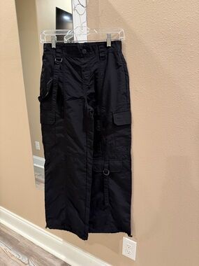 No Boundaries Black Cargo Pants with D-Ring Details